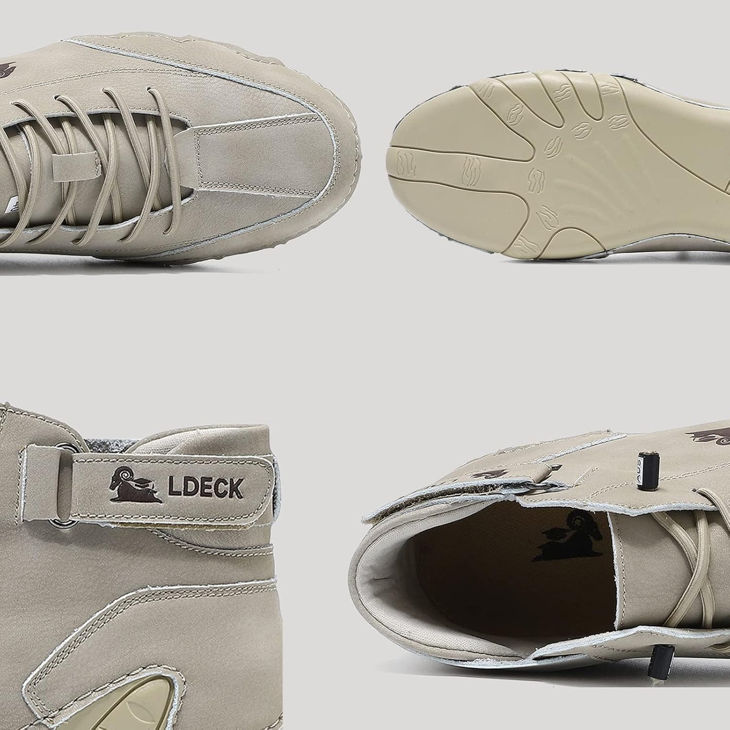 Italian Handmade High Boots, Beck Shoes Men Waterproof, Leather Casual Sneakers Non-Slip Breathable Beck Shoes for Men, Beck Italian Shoes for Men