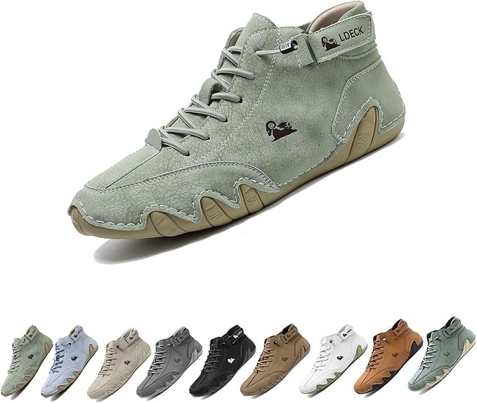 Italian Handmade High Boots, Beck Shoes Men Waterproof, Leather Casual Sneakers Non-Slip Breathable Beck Shoes for Men, Beck Italian Shoes for Men