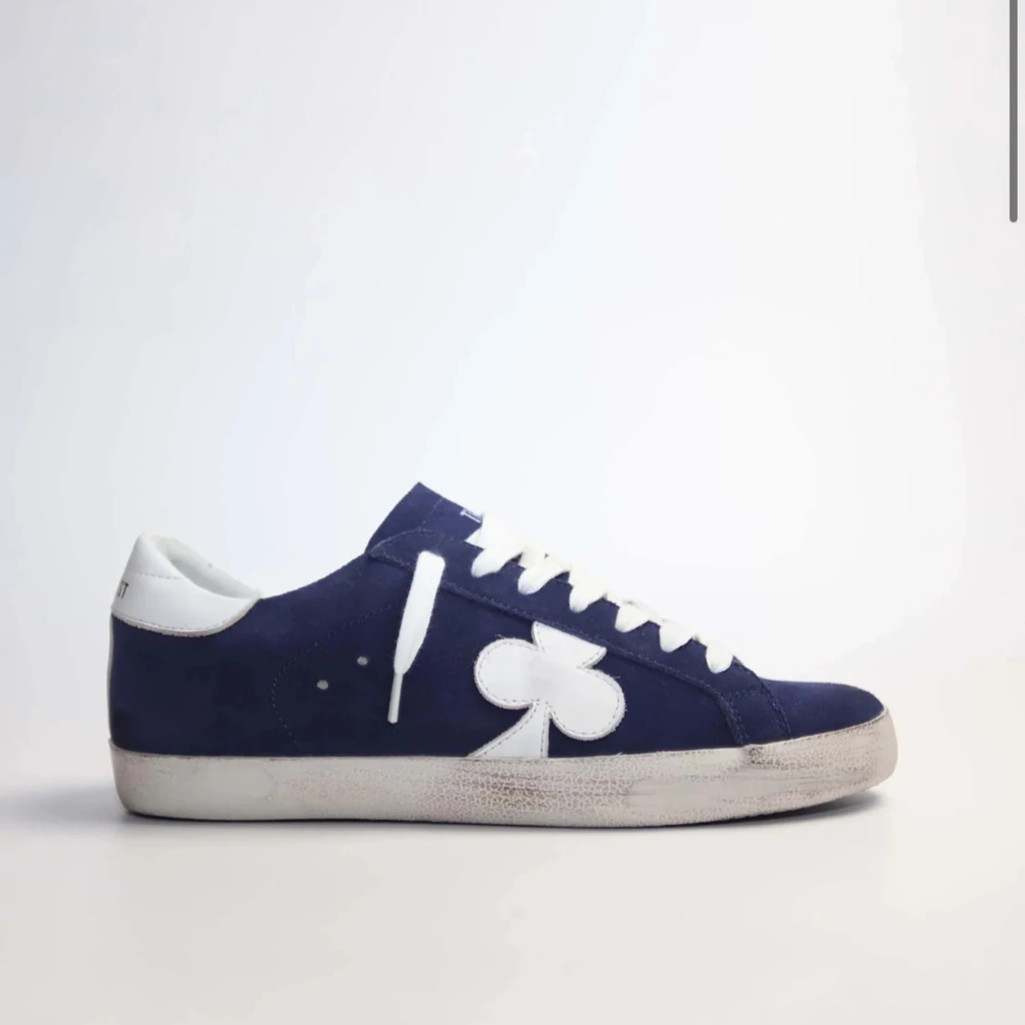 Distressed Leather Sneakers