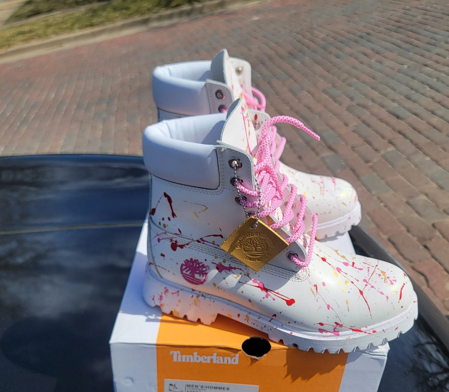 Men's Graffiti Waterproof Platform Boots